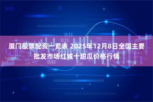 厦门股票配资一览表 2025年12月8日全国主要批发市场红城十甜瓜价格行情